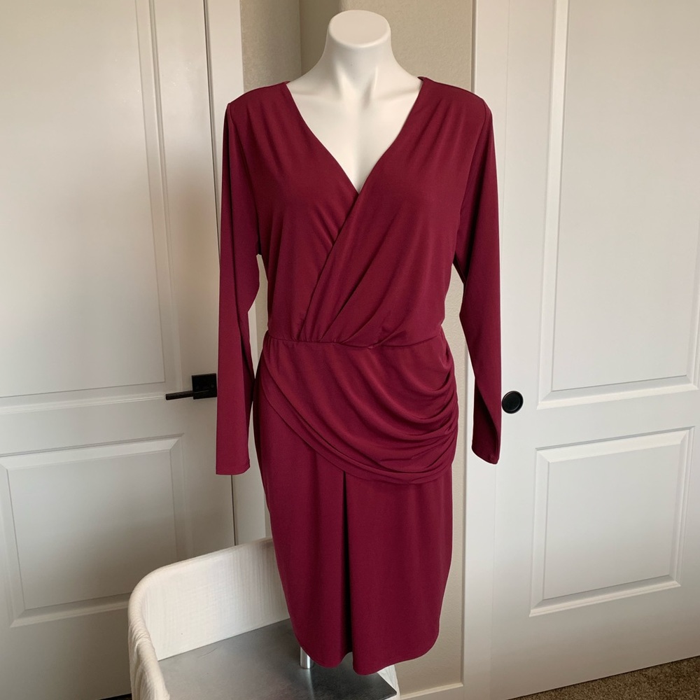 BNWOT 6th &Lane Faux Wrap Dress, Size 18